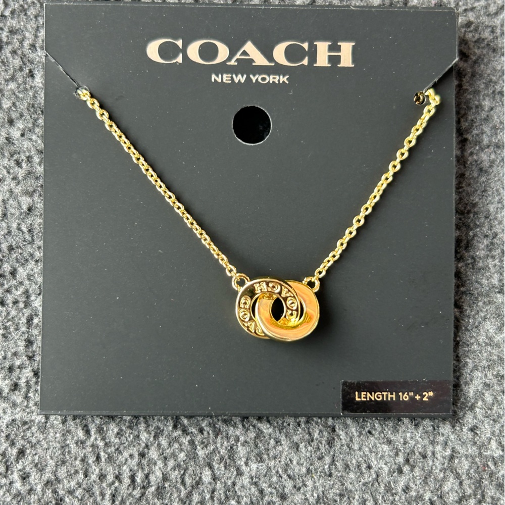 Authentic coach necklace